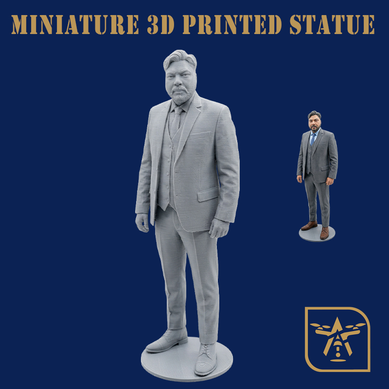 8 Inch Miniature 3D Printed Statue